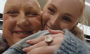 Amanda and Bea hugging