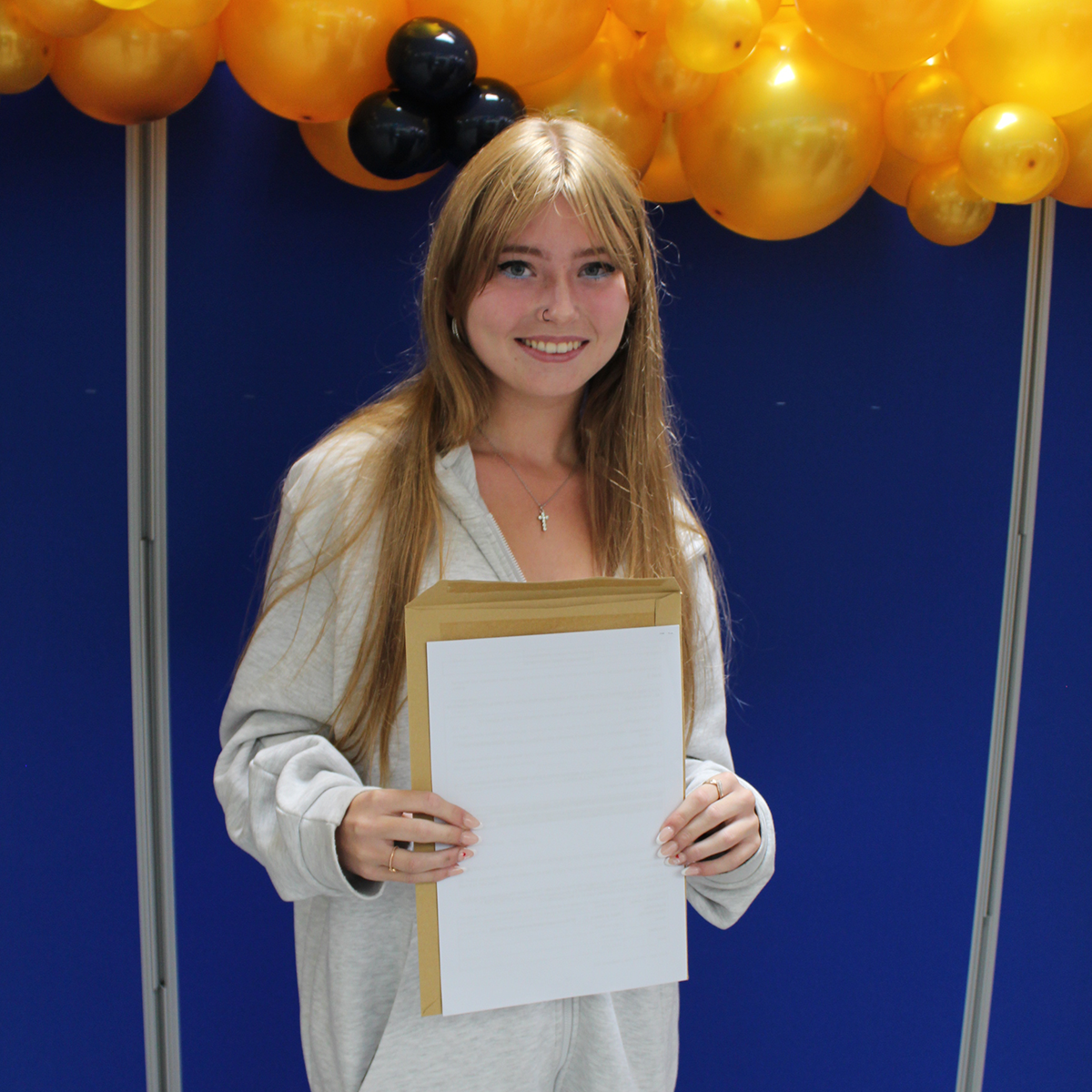 Students collecting exam results
