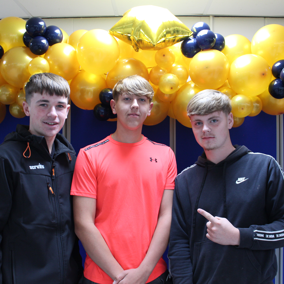 Students collecting exam results