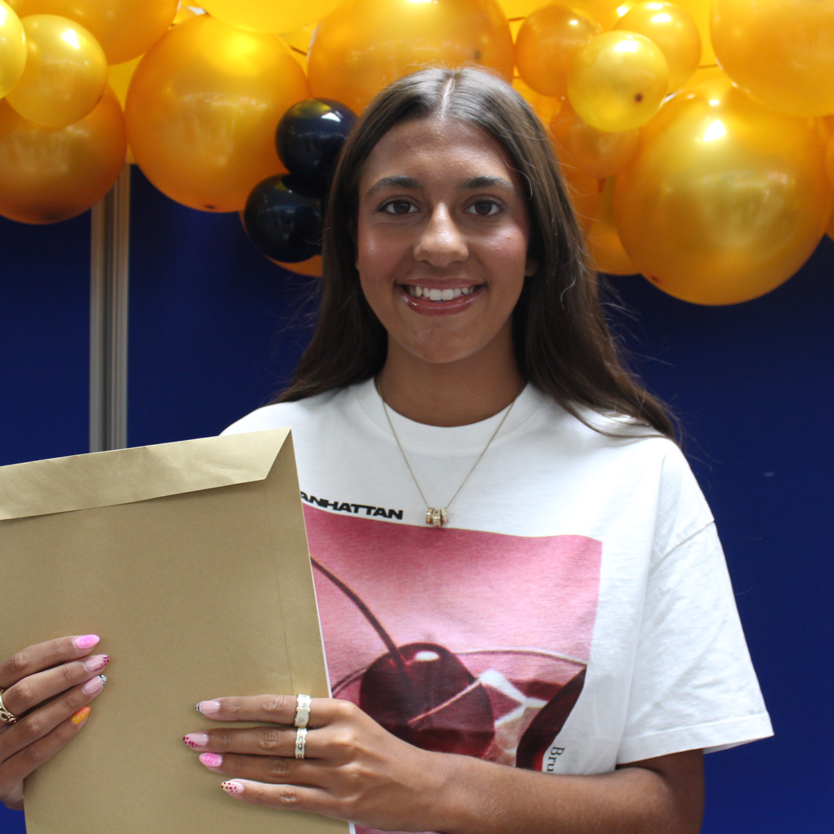 Students collecting exam results