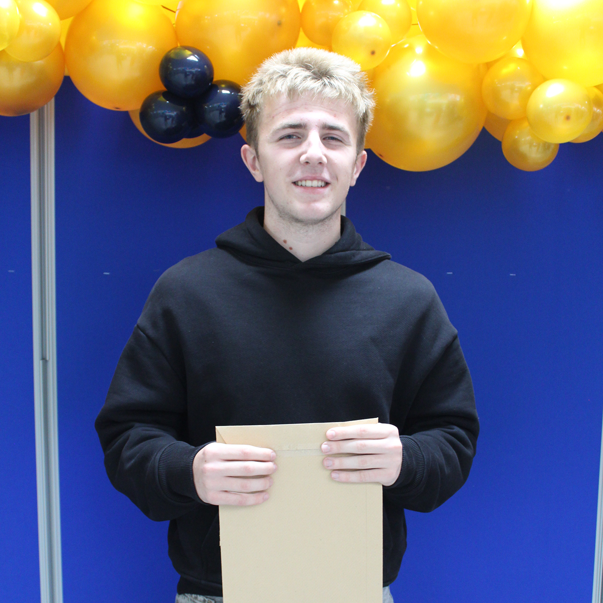 Students collecting exam results