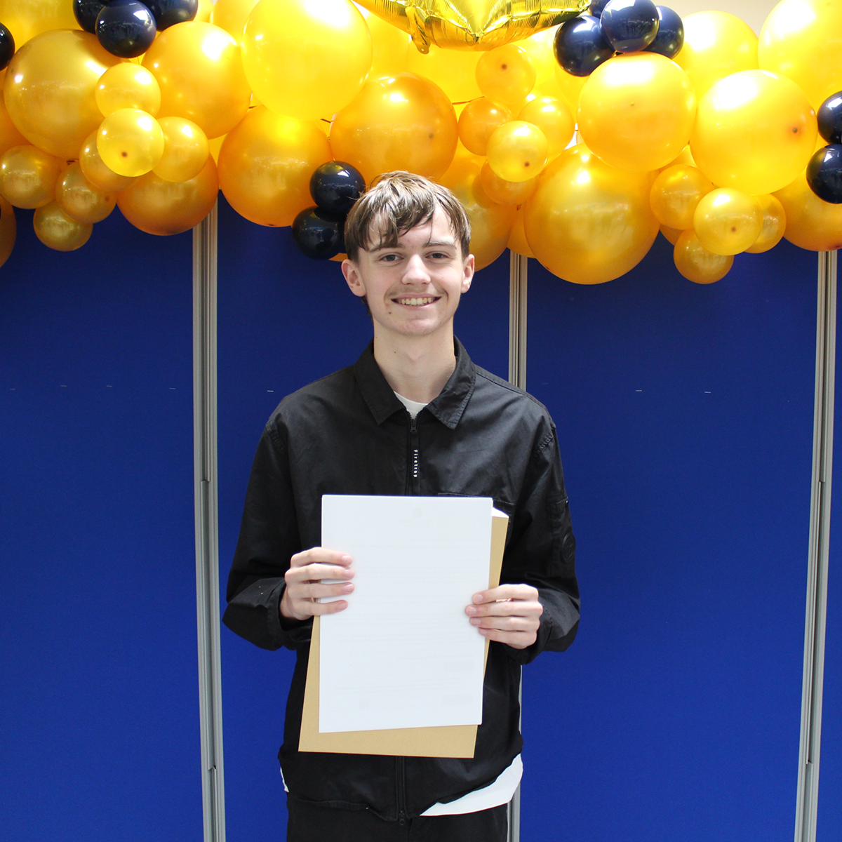 Students collecting exam results