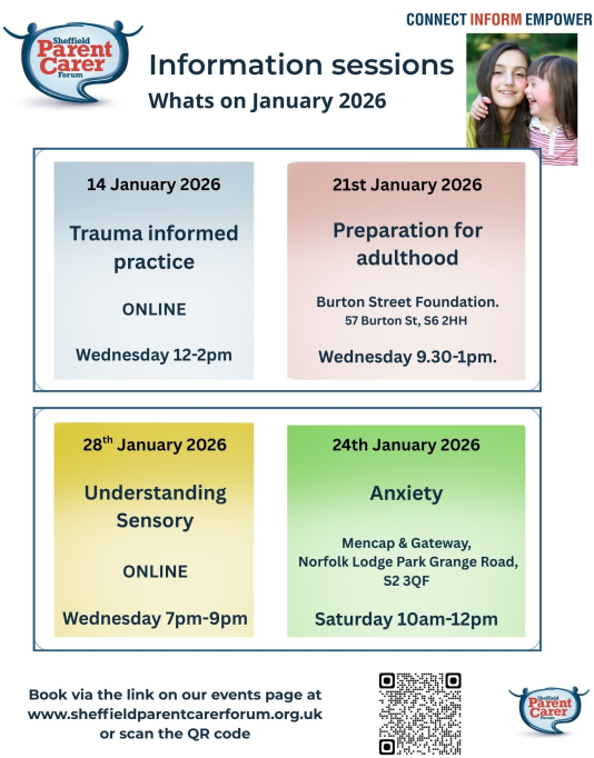 Flyer for the parent carer forum