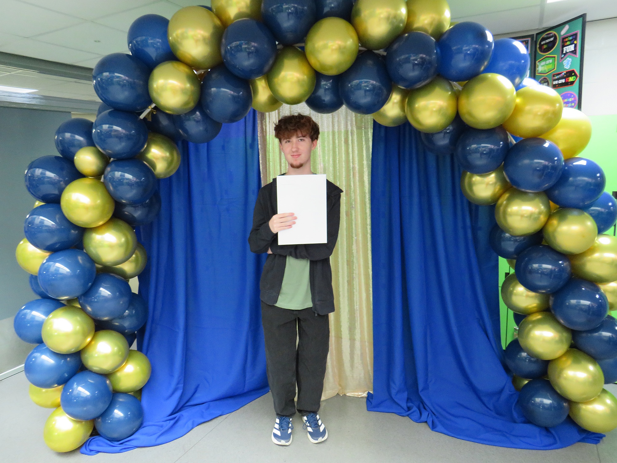 Westfield student celebrating their GCSE results