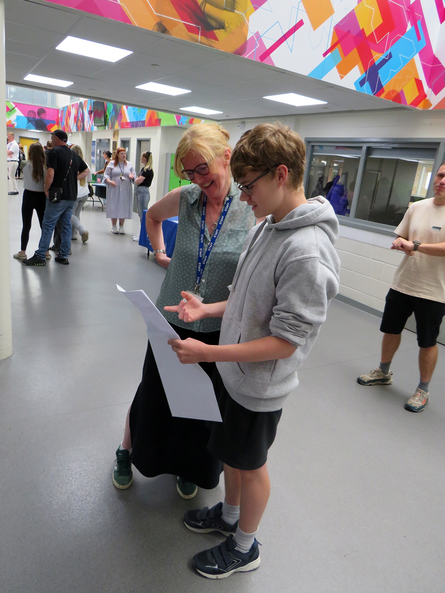 Staff and students celebrate GCSE results day
